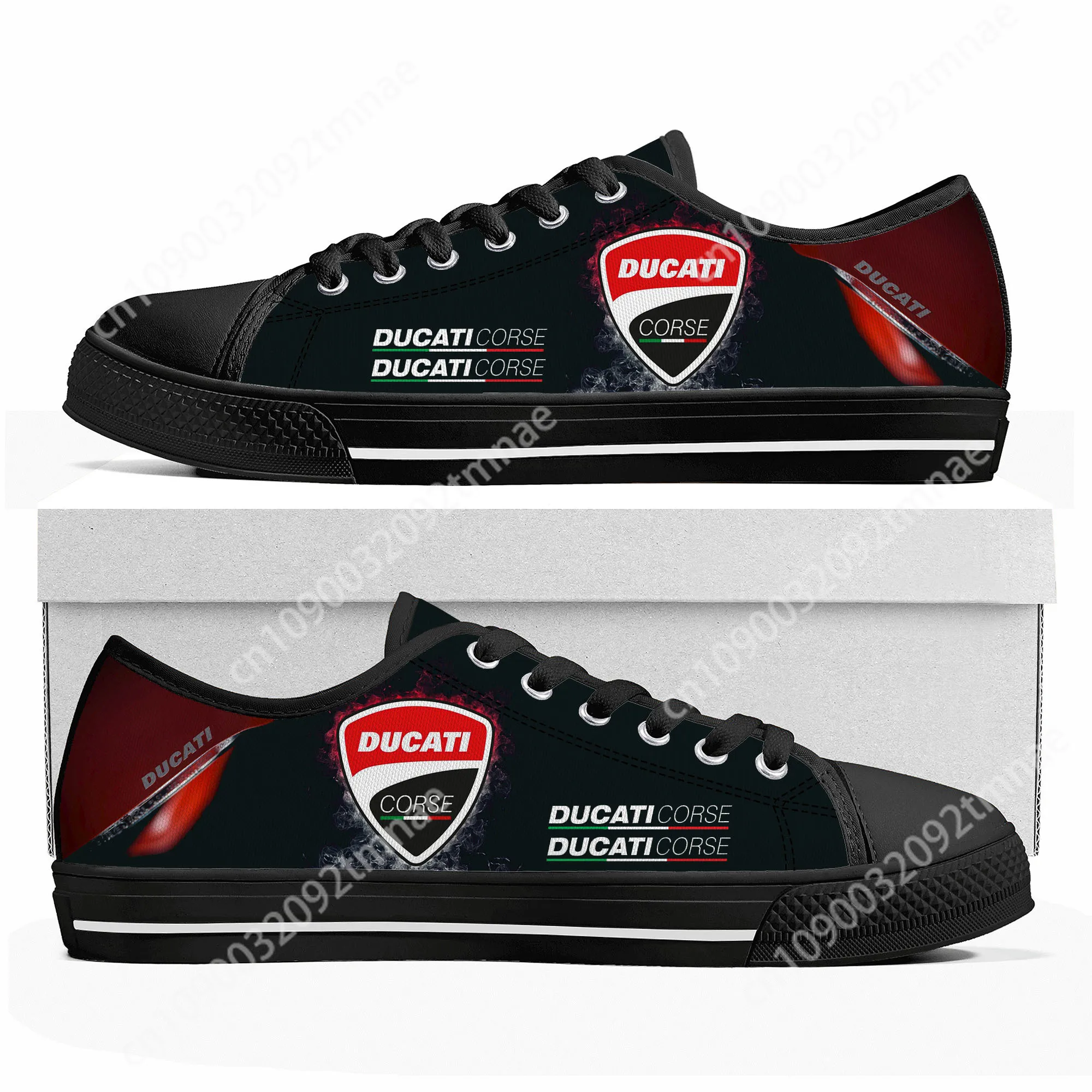 

Ducatis Italy shoes Low Top Sneakers Mens Womens Teenager High Quality Canvas Sneaker couple Casual Shoes Customize DIY Shoe