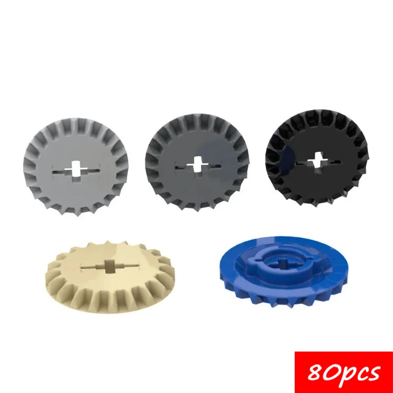 

80PCS High-Tech Assemble Particle 32198 20 Tooth Gear Building Blocks Kit Replaceable Part Toys For Children Gifts