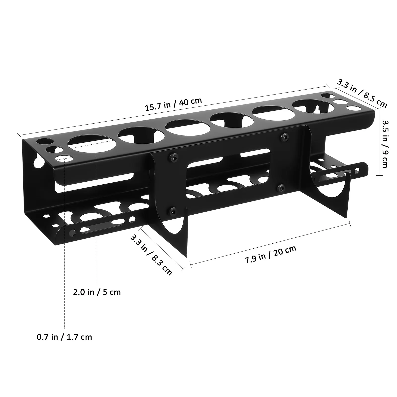 Wall-Mounted Heavy-Duty Caulking Sealant Tube Holder Storage Rack for Garage Workshop Service Truck Tool Organizer Adjustable