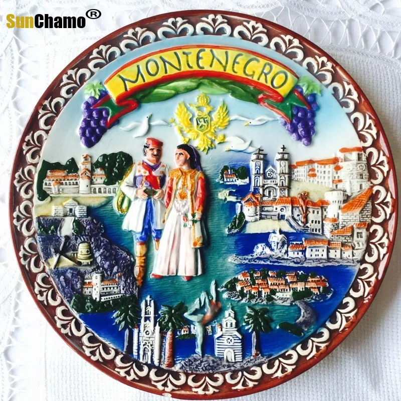 10cm portoghese lisbona parigi Austria svizzera finlandia paesi bassi norvegia americano piatto in ceramica decorazioni per la casa Souvenir