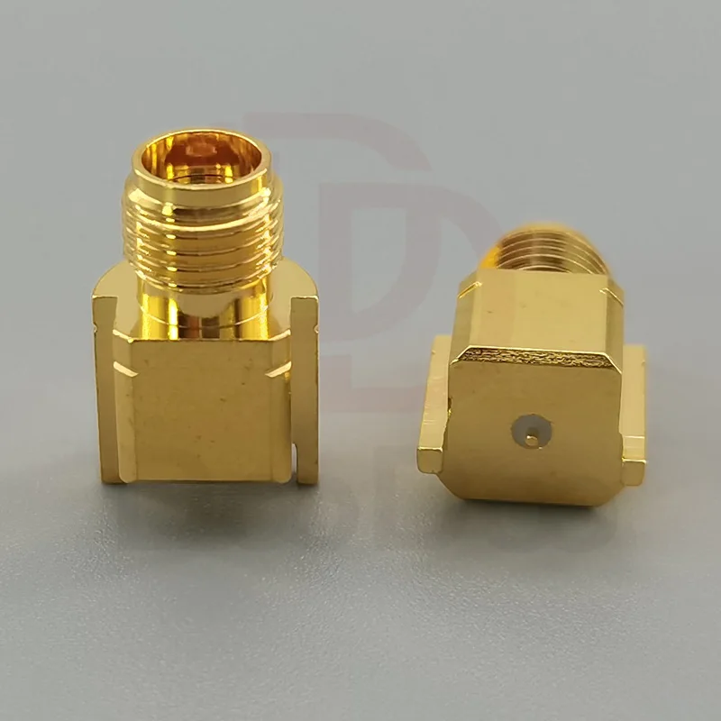 DC - 40GHz 2.92mm Connector Microwave Female Jack RF Coaxial Adapter for PCB End Launch Connectors Flange