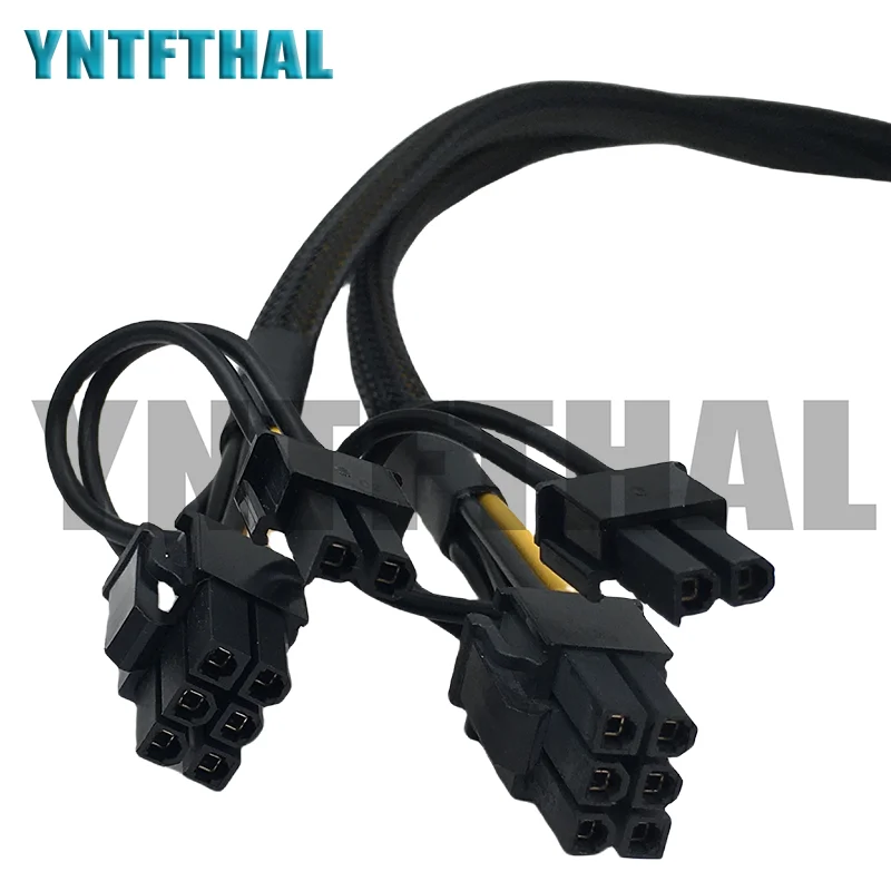 Conector do cabo do cartão GPU, 10 pinos para PCI-E 8 pinos 6 + 2 cabo, T5820, Novo