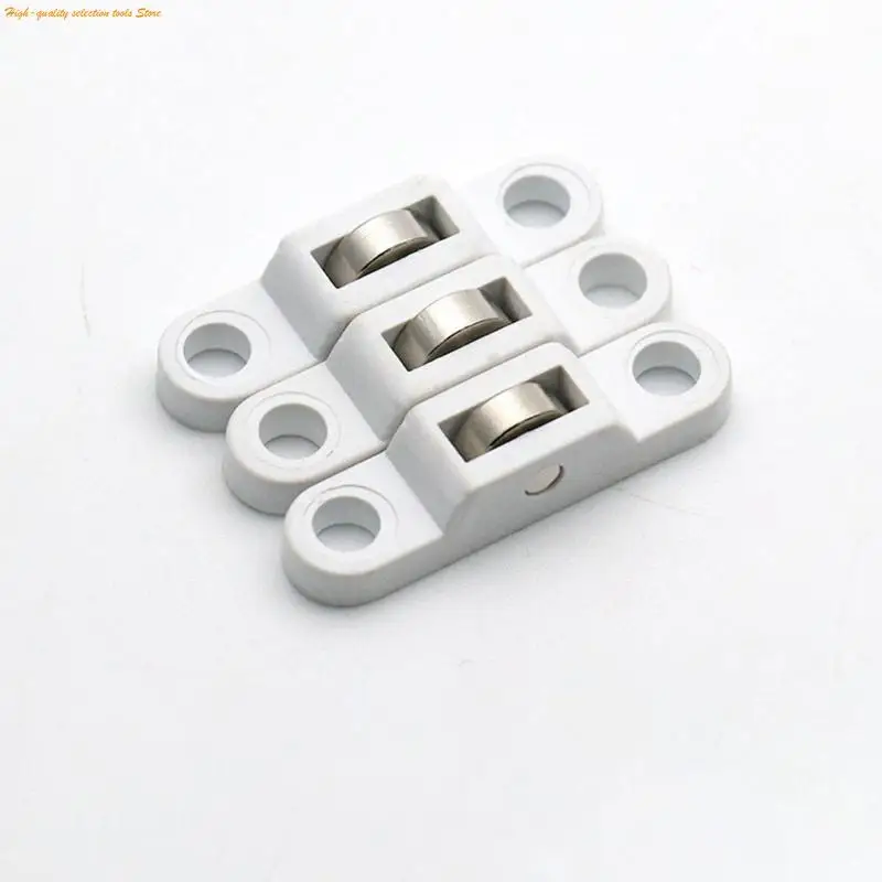 203F Thickened Silent Wardrobe Sliding Door Pulley Partition Sliding Door Closet Sliding Wheel Wardrobe Pulley Double Wheel - Image 3