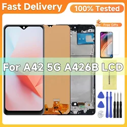 Tested For AMOLED For Samsung A42 5G LCD display A426B lcd with Touch Screen Digitizer Assembly For Samsung A426 LCD