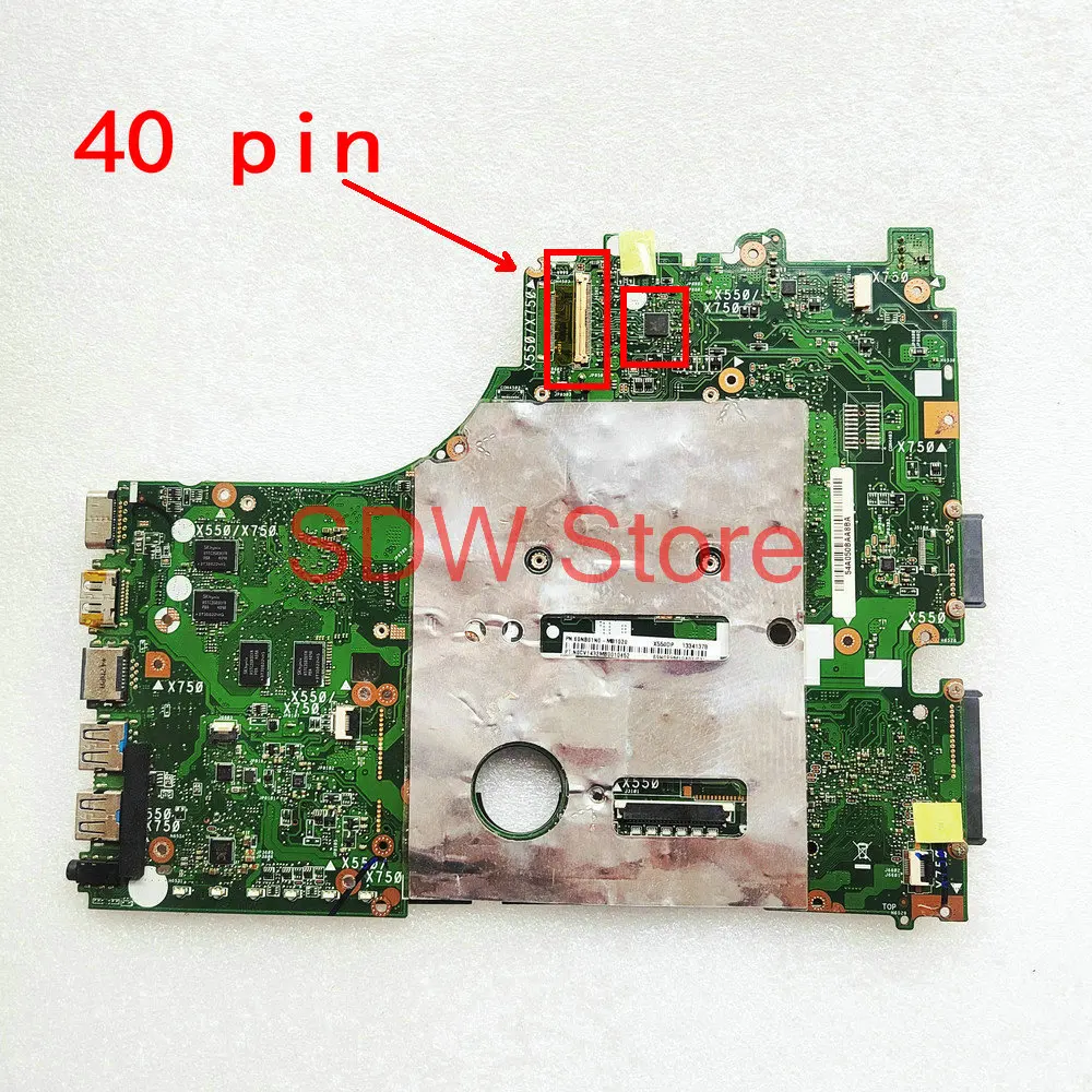 X750DP Mainboard For ASUS X550 K550D X550D K550DP X550DP X750D Laptop Motherboard X750 Notebook rev2.0