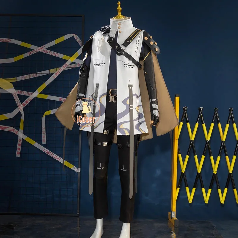 ويذرينغ موجات آلتو تأثيري حلي شعر مستعار موحدة عباءة حزام لعبة الدعامة الشواطئ السوداء إنكور حفلة الهالوين للنساء الرجال iCoser