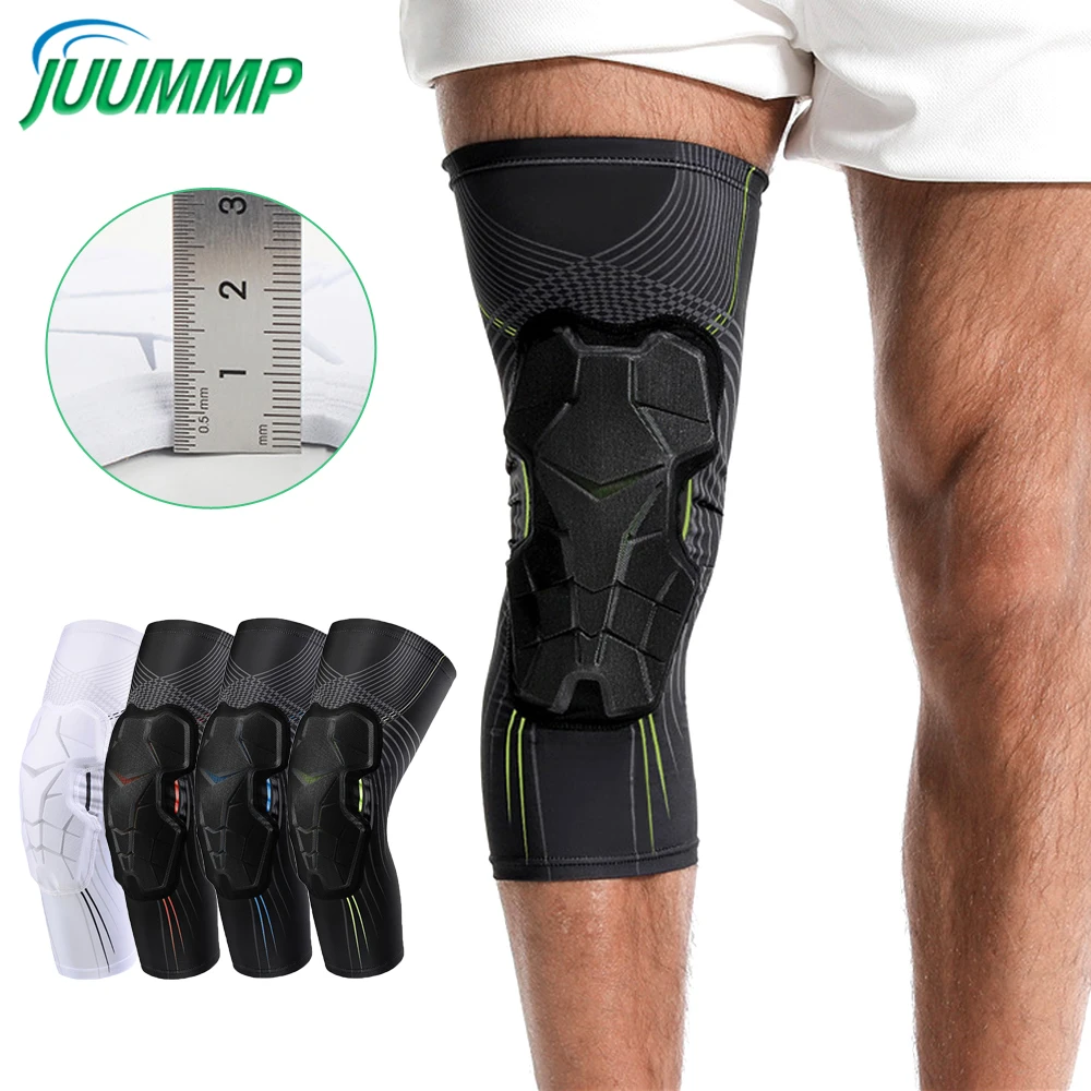 1Pcs/2Pcs Knee Pads, Basketball Shooter Sleeves, Collision Avoidance Padded Knee Brace Support for Volleyball Football Baseball