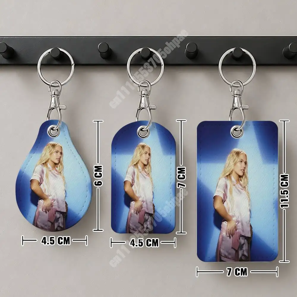 F-Freya S-Skye Somewhere Over The Rainbow Leather Keychain Card Holder for Airtag & Luggage Tags Casual Tracker Cover - view 5