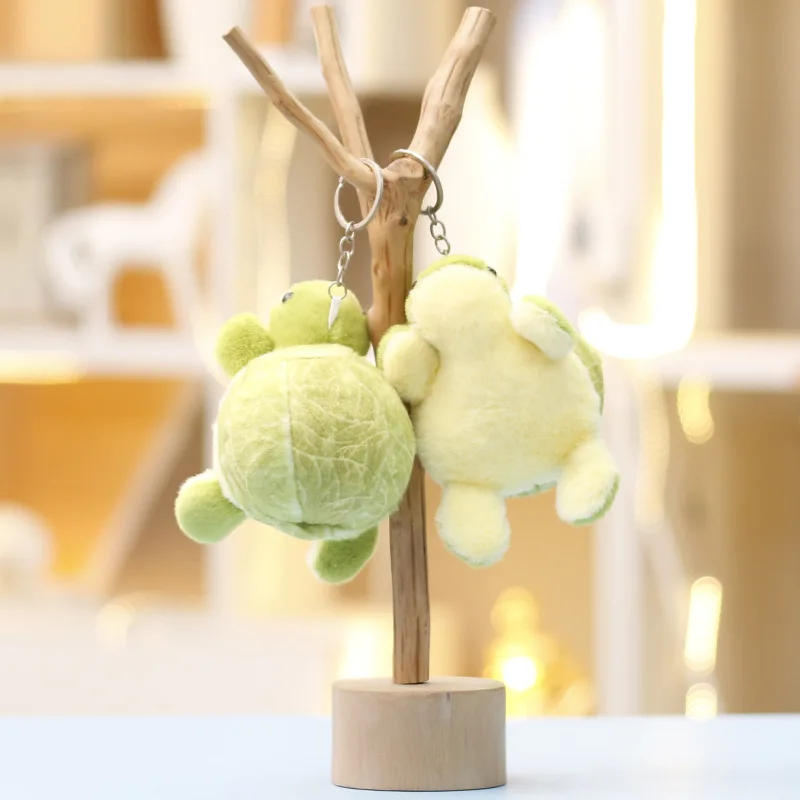 12 CENTIMETRI Divertenti Giocattoli di Peluche Portachiavi Verdura Tartaruga Bambole di Cotone Farcito Tartaruga Portachiavi Morbido Tartaruga Verde Bambola Portachiavi Borsa Ciondolo