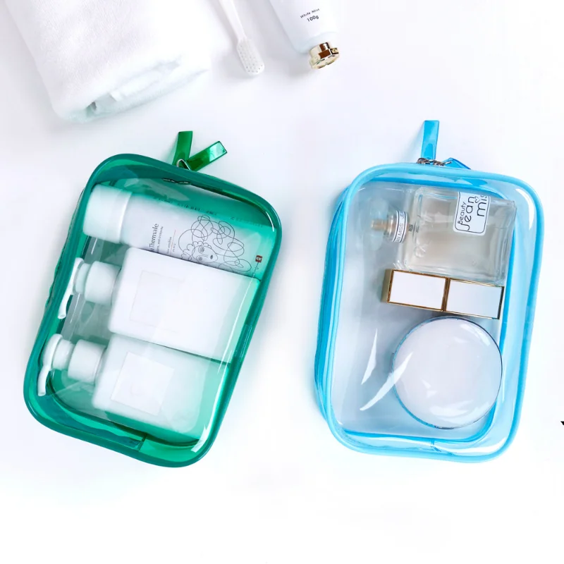 Waterproof Clear Storage Bag Portable Wash Bag Toiletries Organizer Outdoor Fitness Sports Beach Swim Bag Cosmetic Makeup Bag