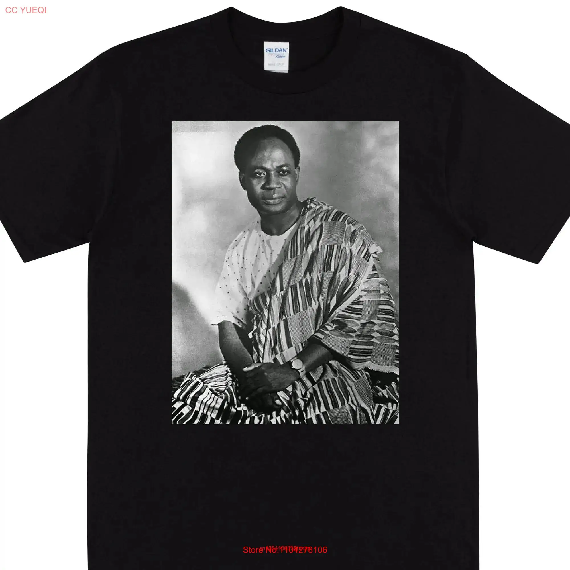 KWAME NKRUMAH T shirt Vintage With Picture Of Ghanaian Independence Revolutionary long or short sleeves