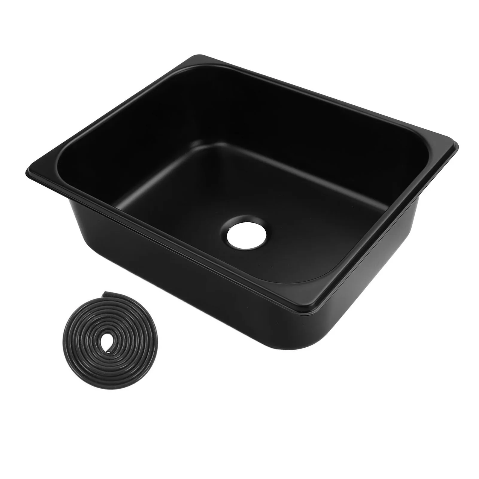 

RV Wash Basin Sink RV Bathroom Sink Versatile Efficient Drainage 320 X 260 X 100mm Large Capacity with 40mm Outlet for Boat