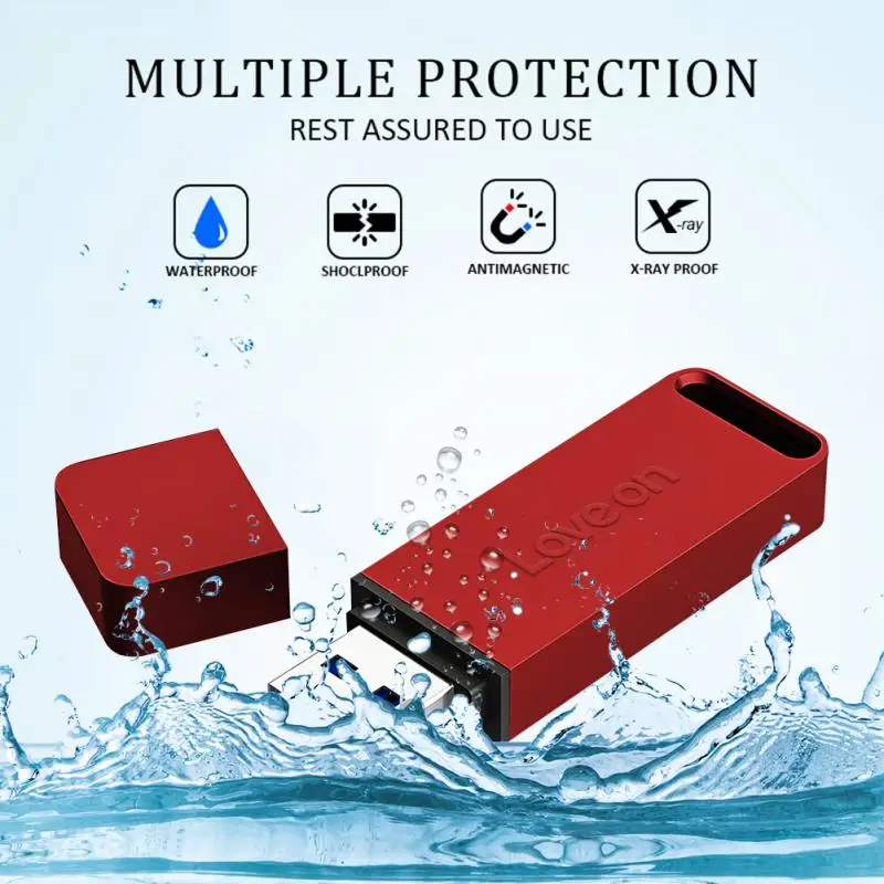 USB Flash Drives USB3.0 2TB Metal High Speed Pendrive 1TB 128GB Waterproof USB Memoria 256G Portable Drive Usb Flash Disk For PC