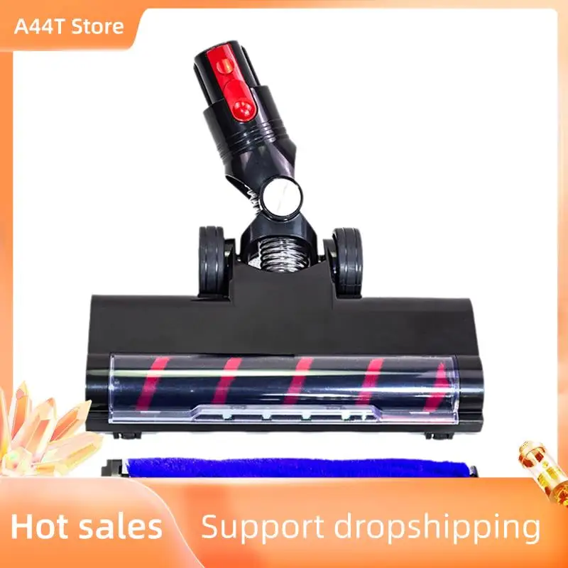 A44T Vacuum Floor Brush Head For Dyson V7 V8 V10 V11 V15 Vacuum Cleaner Spare Parts With LED Dust Lights