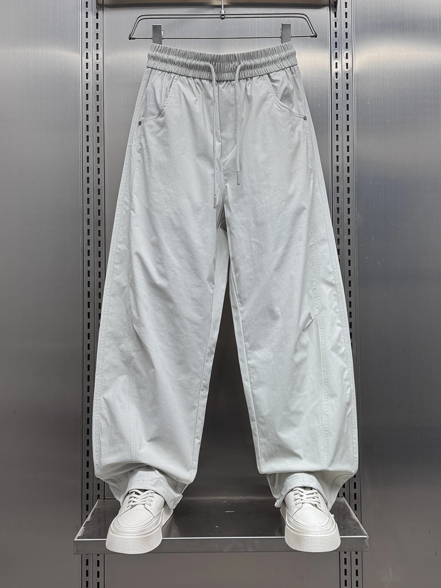 

Летние тонкие повседневные брюки, мужские свободные брюки в американском стиле Sle Faion, прямые брюки, молодежные брюки для активного отдыха