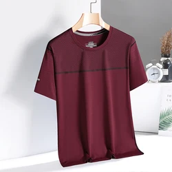 Quick Dry Sport T Shirt Men'S 2024 Short Sleeves Summer Casual Print Plus OverSize 3XL Top Tees GYM Tshirt Clothes