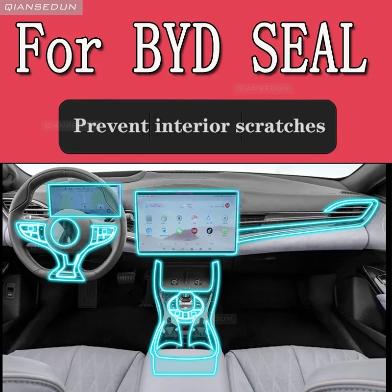 

Для BYD SEAL EV Electric 2023 2022 GPS навигация автомобильное интерьерное устройство Защита от царапин пленка стикер аксессуары