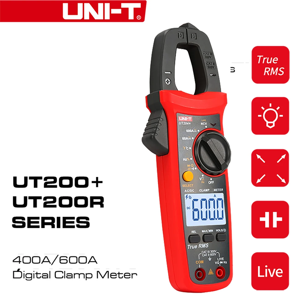 

UNI-T UT200+ Series 400A/600A Digital Clamp Meters