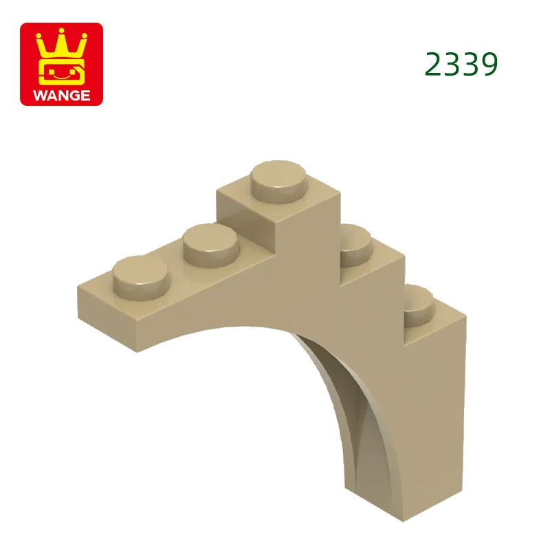Wange 2339 100g/43 stuks Boog 1 X 5 X4-Continu Boog Bulk Kleine Bouwstenen Assemblage Compatibele DIY Speelgoed Onderdelen Cadeaubox