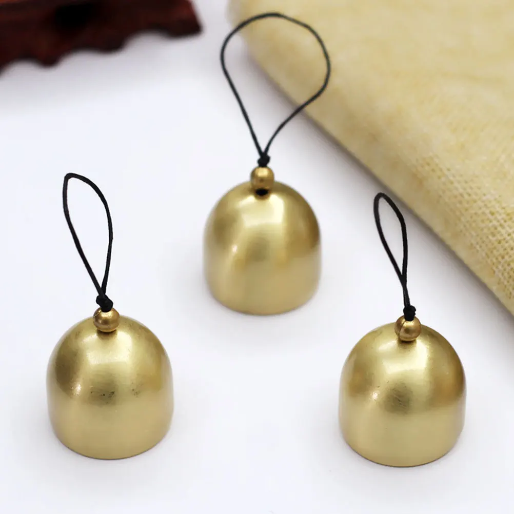12 unidades de campanas decorativas DIY, adornos de campana de cuerda colgante, decoraciones para árboles de Navidad, campanas de fiesta, colgante, joyería artesanal