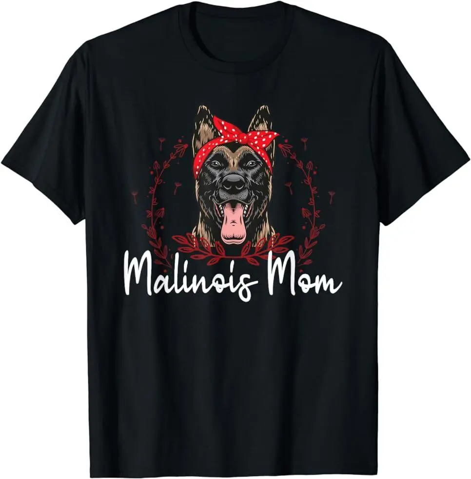 NEW LIMITED Malinois Mom Dog Owner Belgian  T-Shirt Anime Pattern Y2K Summer Brand