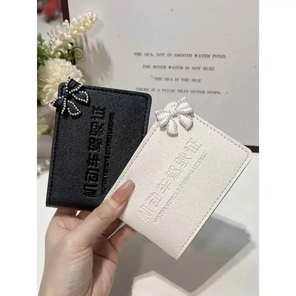 Genuine Leather Driving License Cover Female Style Two-In-One Car Document Holder Protection Case Mestercock Stainless Steel