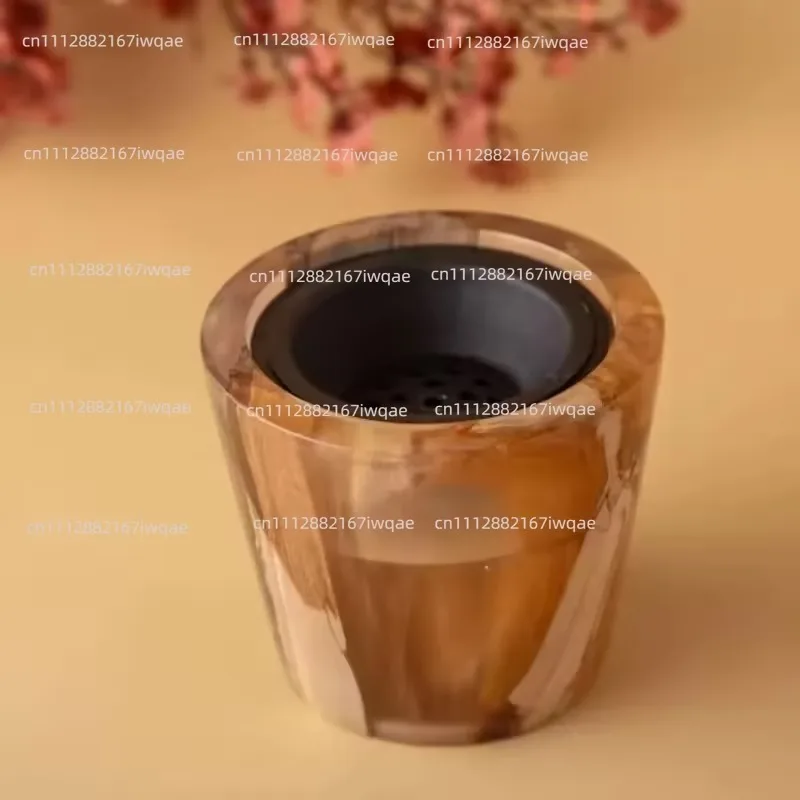 Uniquely designed new wood epoxy Bakhoor burner incense Madhkan burner Arabian Oud burner for Ramadan household perfume