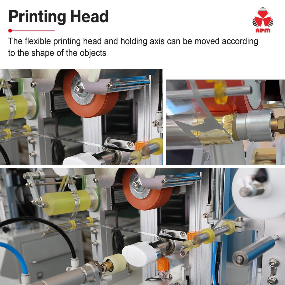 Nuovo design della macchina per stampa a caldo semiautomatica con cappuccio di qualsiasi forma