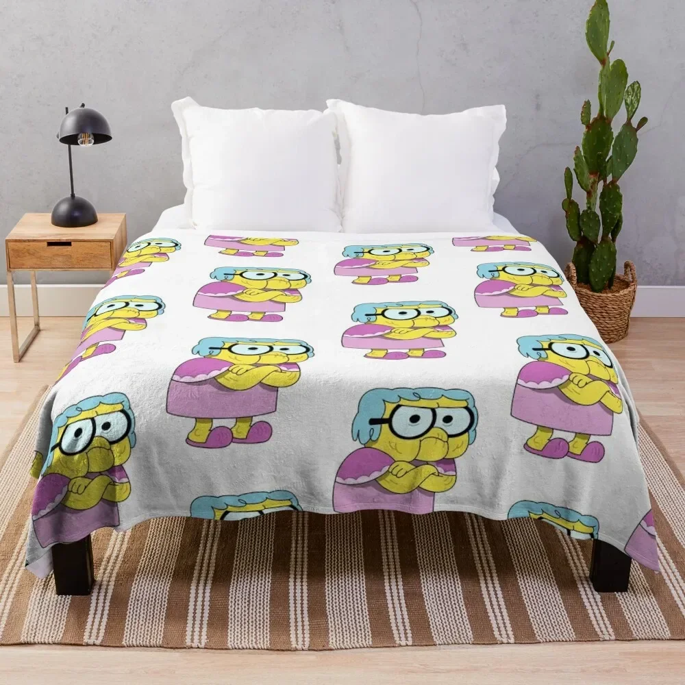 

Big city greens grandma Throw Blanket Plaid on the sofa Decorative Beds Multi-Purpose Blankets