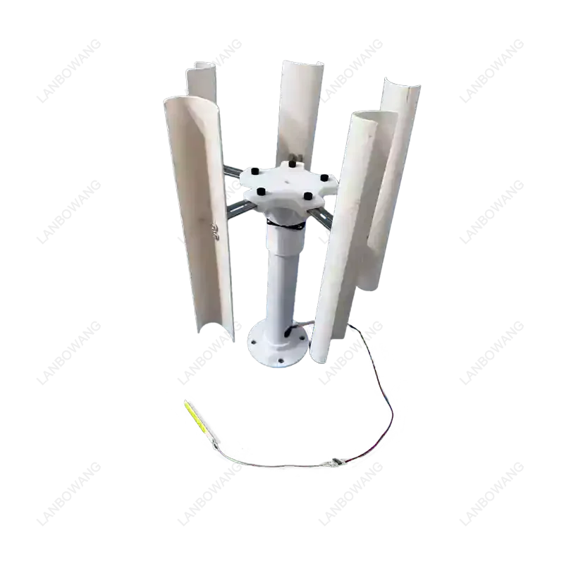 New Vertical Five‑Blade Wind Generator Model Three‑Phase Permanent Magnet Brushless Low‑Speed Portable Windmill Power Generator