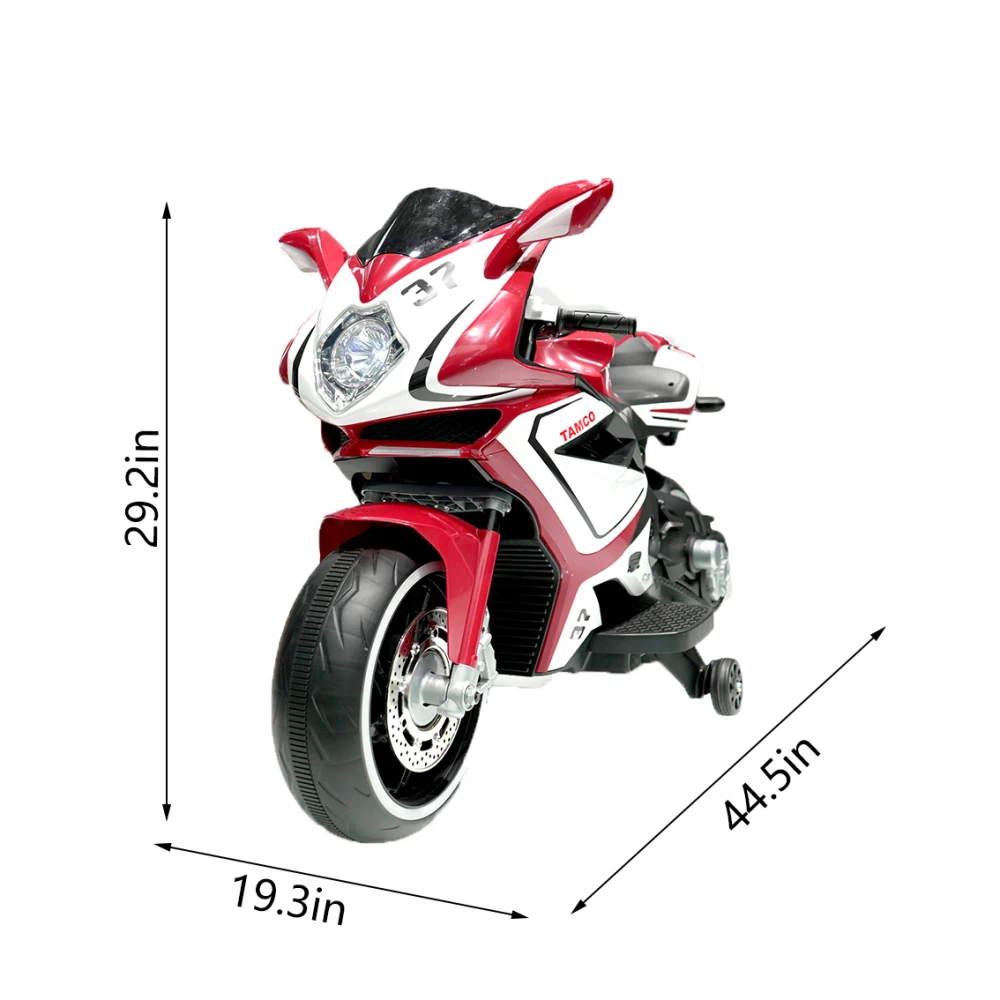 Electric Motorcycle/ 12 V Kids Toys Motorcycle/Kids Electric Car/electric Ride on Toys for 3 4 5 6 Years Boys Girls