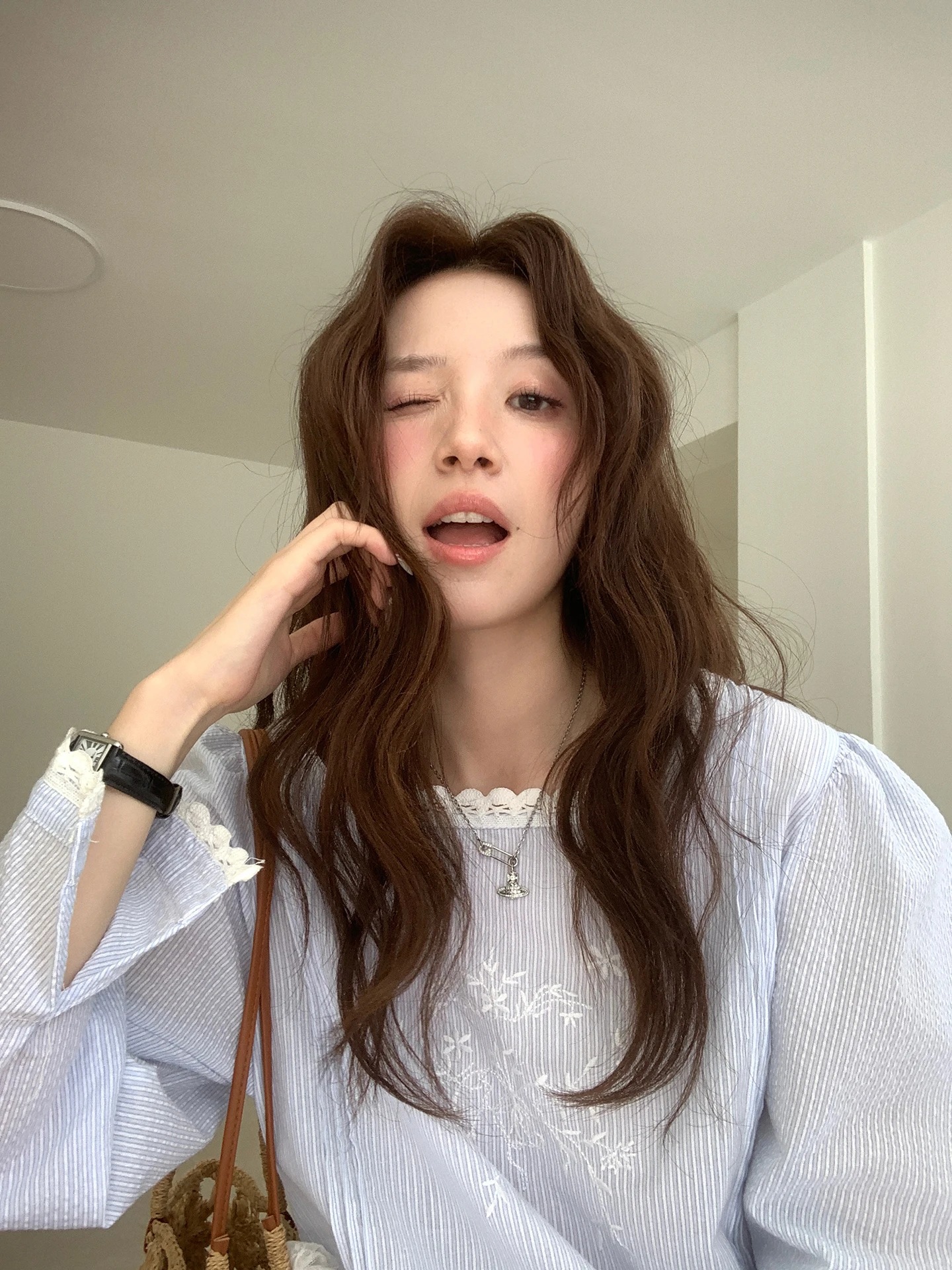 

Женская рубашка в корейском стиле с вышивкой, из чистого хлопка, с длинным рукавом, весна-лето, двусторонняя, дышащая, комфортная