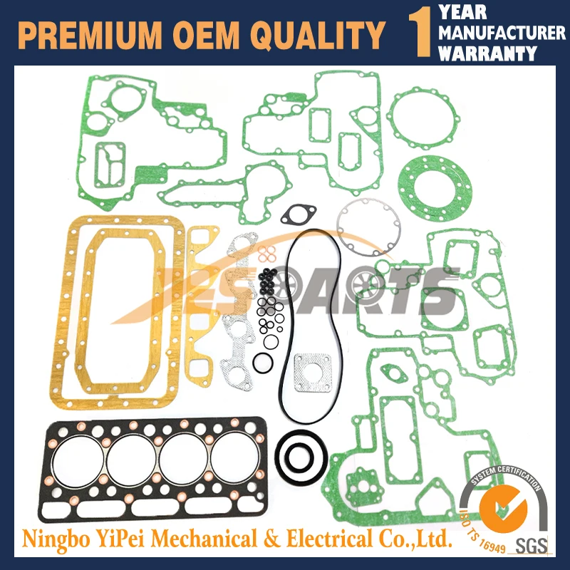 

Полный комплект прокладок для Kubota V1902 с прокладкой головки для New Holland L553 L555 Skidsteer