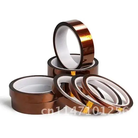 Professional 30M Heat Resistant High Temperature High Insulation Electronics Industry Welding Polyimide Kapton Tape 11 Sizes 1PC