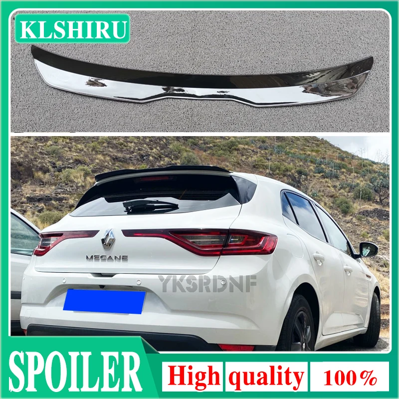 Rear Roof Lip Spoiler For Renault Megane 4 IV GT Sport Tourer 2016-2022 Hatchback Spoiler ABS Universal Car Tail Wing