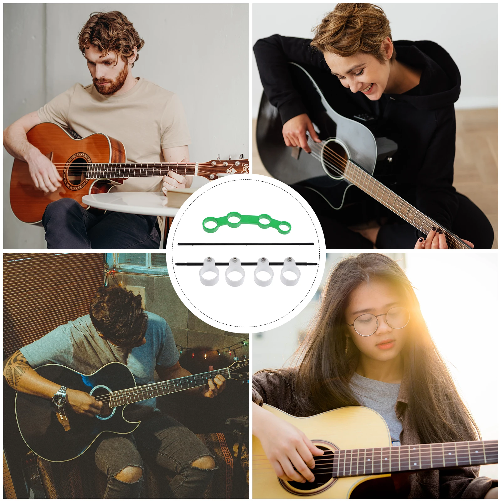 

Finger Expansion Trainer Musical Instruments Beginner Expander ABS Tool Guitar Ukulele Piano Practice Accessories Lightweight