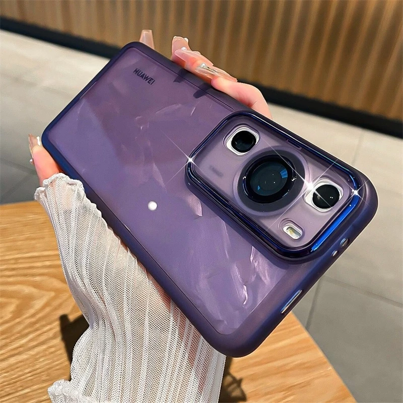 Cover For Huawei P60 Pro Case TPU Soft Silicone Transparent Phone Case For Huawei P 60 60Pro Camera Protection Shockproof Bumper