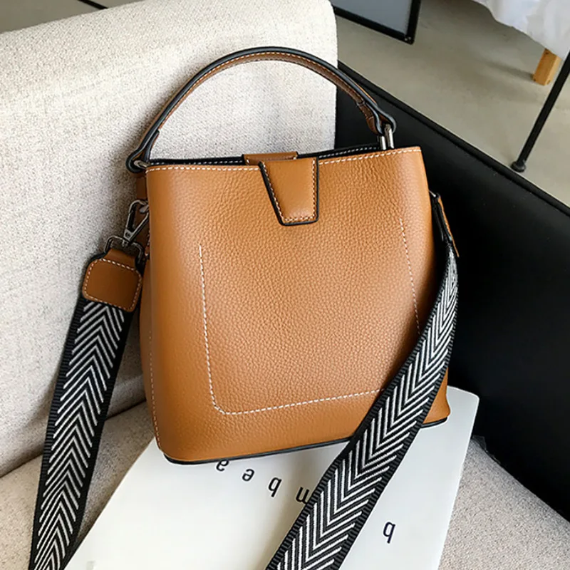 

Fashion Large Capacity Genuine Leather Tote Bag High Quality Luxury Brand Exquisite All-match Single Shoulder Handbag For Women