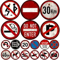 Vintage Warning Garage Metal Sign Plate Plaque -Tin Sign Wall Decor for Home, Bar, Pub, Store, Man Cave, Ideal Decor for Outdoor