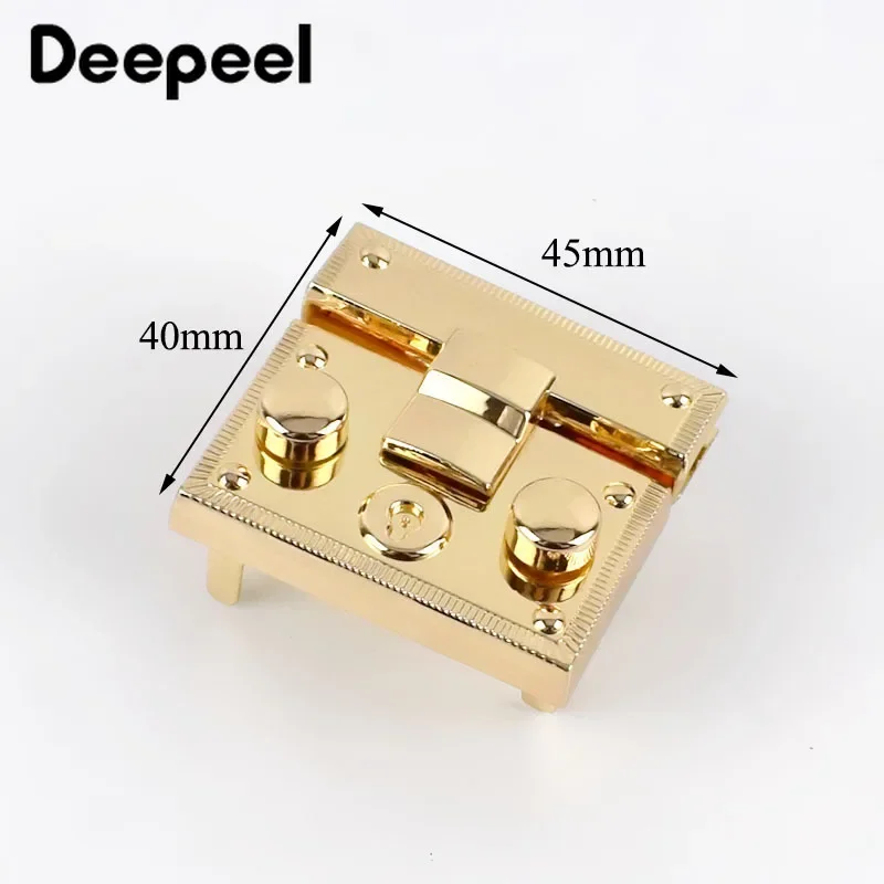 2/5 шт. Deepeel 40x45 мм, металлическая защелка, искусственная защелка, пряжка, сделай сам, кошелек, поворотный замок, сумки, запасные аксессуары
