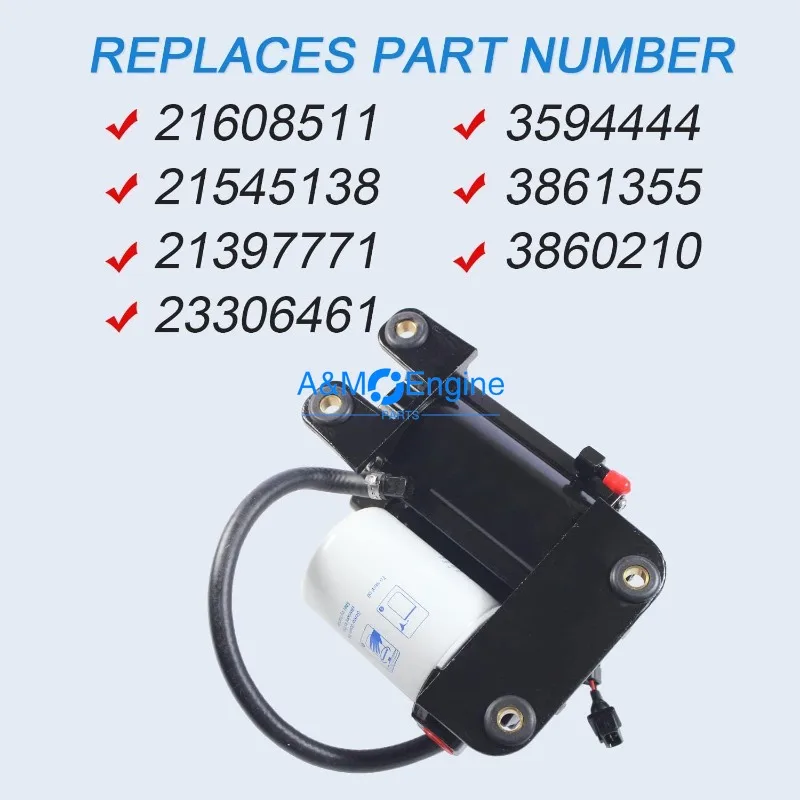 Electric Fuel Pump For Volvo Penta 21608511 21545138 4.3L 5.0L for 4.3OSI 4.3GXI 5.7GI 5.7GXI 5.7OSI 5.7OSXI 213977771 3861355