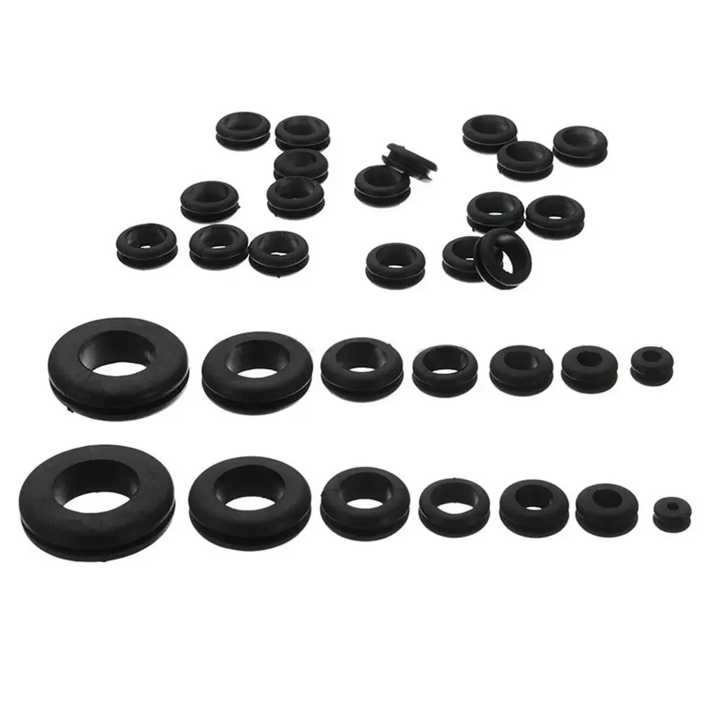 

180pcs Oil Retainer Washer Rubber O-rings Black Rubber Multi-size Car Fuse Accessories Rings Sealing Kit Plumbing Gasket Set