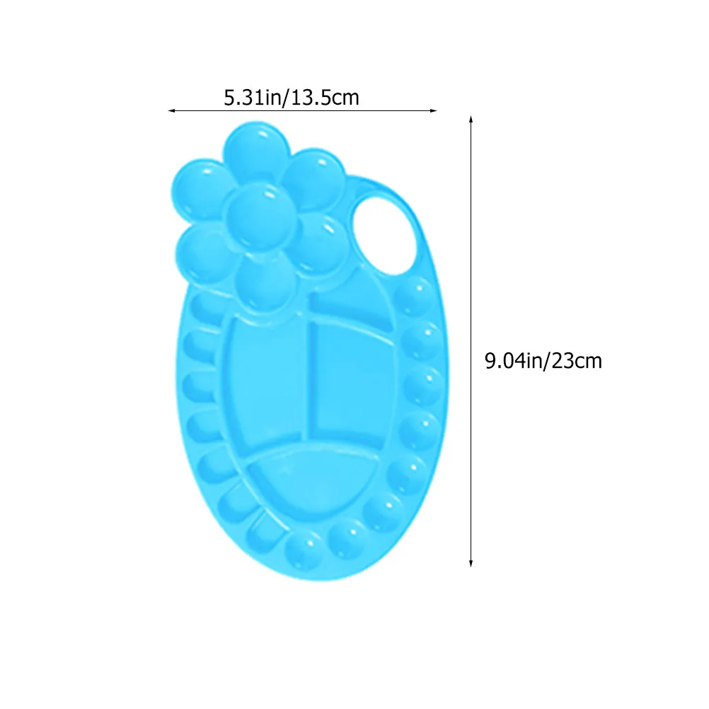 8Pcs High-Durability Plastic Pigment Tray Color Mixing Plate for Watercolor Painting Artists Easy Clean Portable Painting