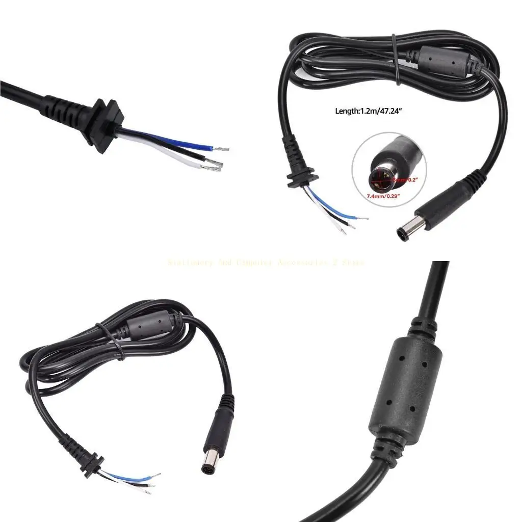 

Разъем постоянного тока для ноутбука, кабель 7,4x5,0 мм для адаптера зарядного устройства 65 Вт, зарядный кабель 1,2 м/3,94 фута