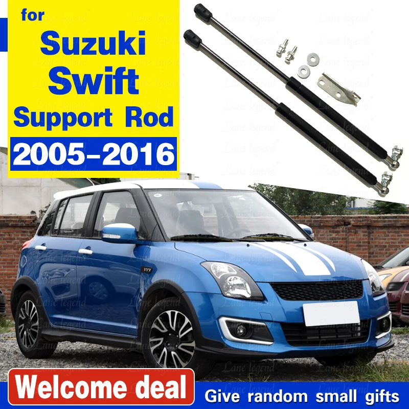 2x For Suzuki Swift 2005-2016 Car Front Hood Bonnet Modify Gas Struts Lift Support Hydraulic Rod Shock Damper Car Accessories