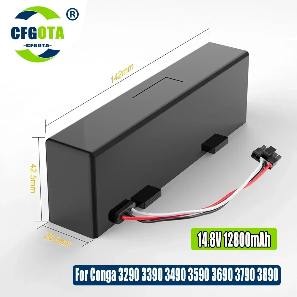 

18650 4S1P 14,8 V 12800mAh подметальная батарея для робота Xiaomi Mijia Mi вакуумная Швабра P подметальная уборка робот STYTJ02YM литий-ионная батарея