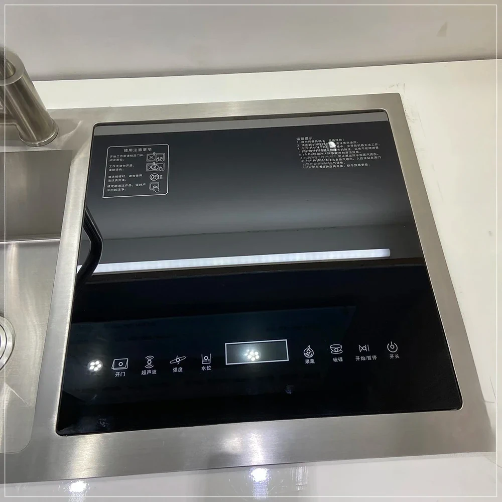 Integrated Full-Automatic Kitchen Ultrasonic Water Spray Sink Dish Washing Machine