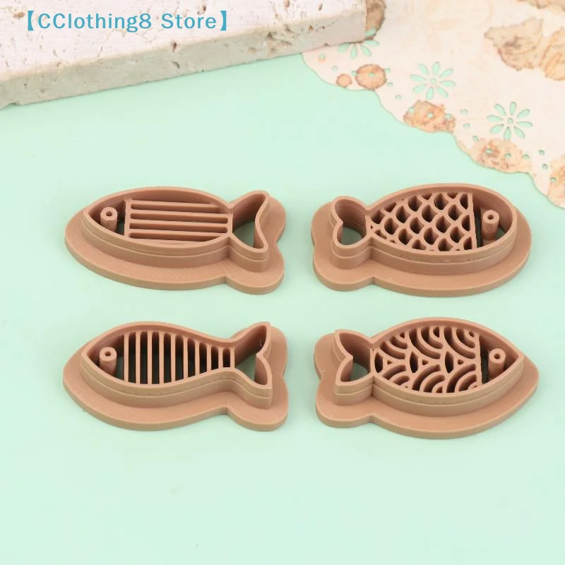 1/4Pcs Cute Fish Polymer Clay Cutter Soft Ceramic Pottery DIY Clay Earrings Jewelry Cutting Mold【AliS8】