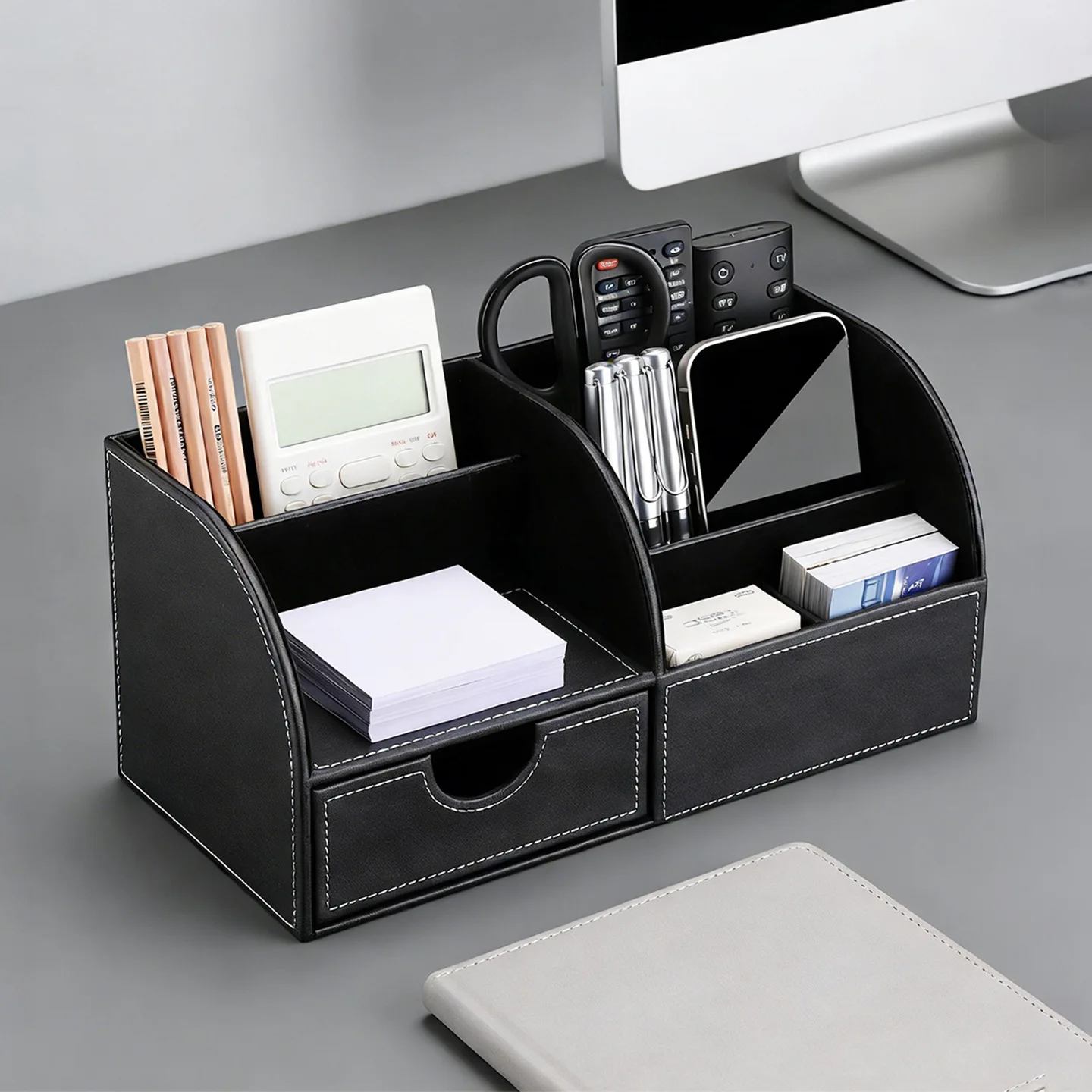leather-office-supply-storage-box-simple-creative-multi-function-desk-organizer-pen-holder-high-end-business-desktop-organizer