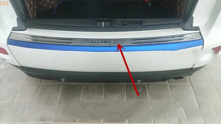 

Высококачественная защита порога багажника из нержавеющей стали для Mitsubishi Outlander 2009-2015, защита от царапин, автомобильные аксессуары
